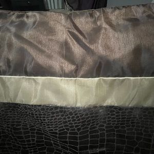 Essential Living Large King size Pillow cases (2) snake skin and brown never use